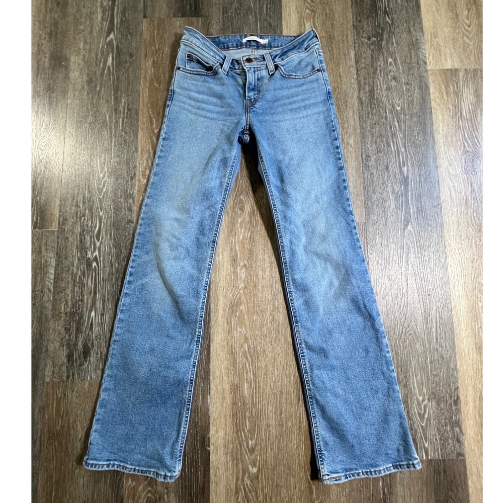 Levi's Superlow Boot Jeans Womens 25 Blue Low Rise Bootcut Denim 5018